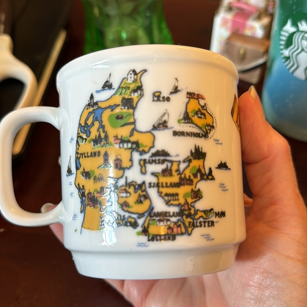 Denmark Souvenir Colorful Map Design Mug - Picture 4 of 5